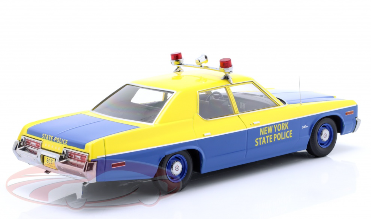 1/18 KK-Scale 1974 Dodge Monaco New York State Police Diecast Car Model