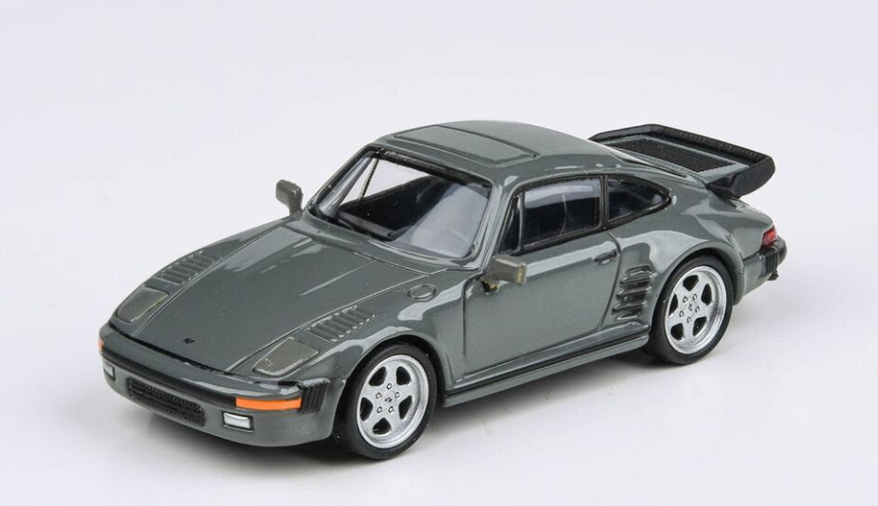 1/64 Paragon 1986 Porsche 911 RUF Automobile BTR Slantnose (Grey) LHD Diecast Car Model