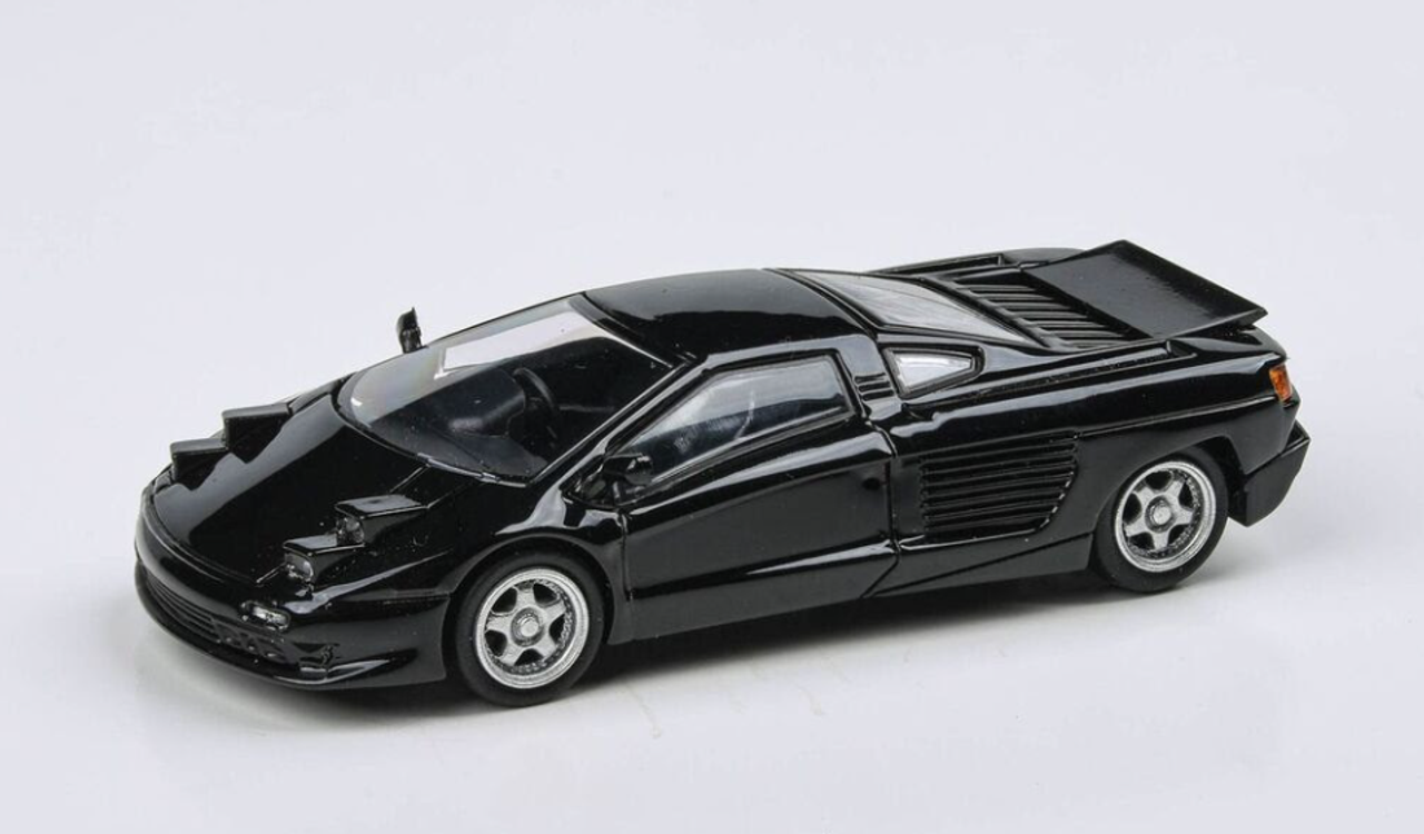 1/64 Paragon 1991 Cizeta-Moroder V16T (Black) LHD Diecast Car Model