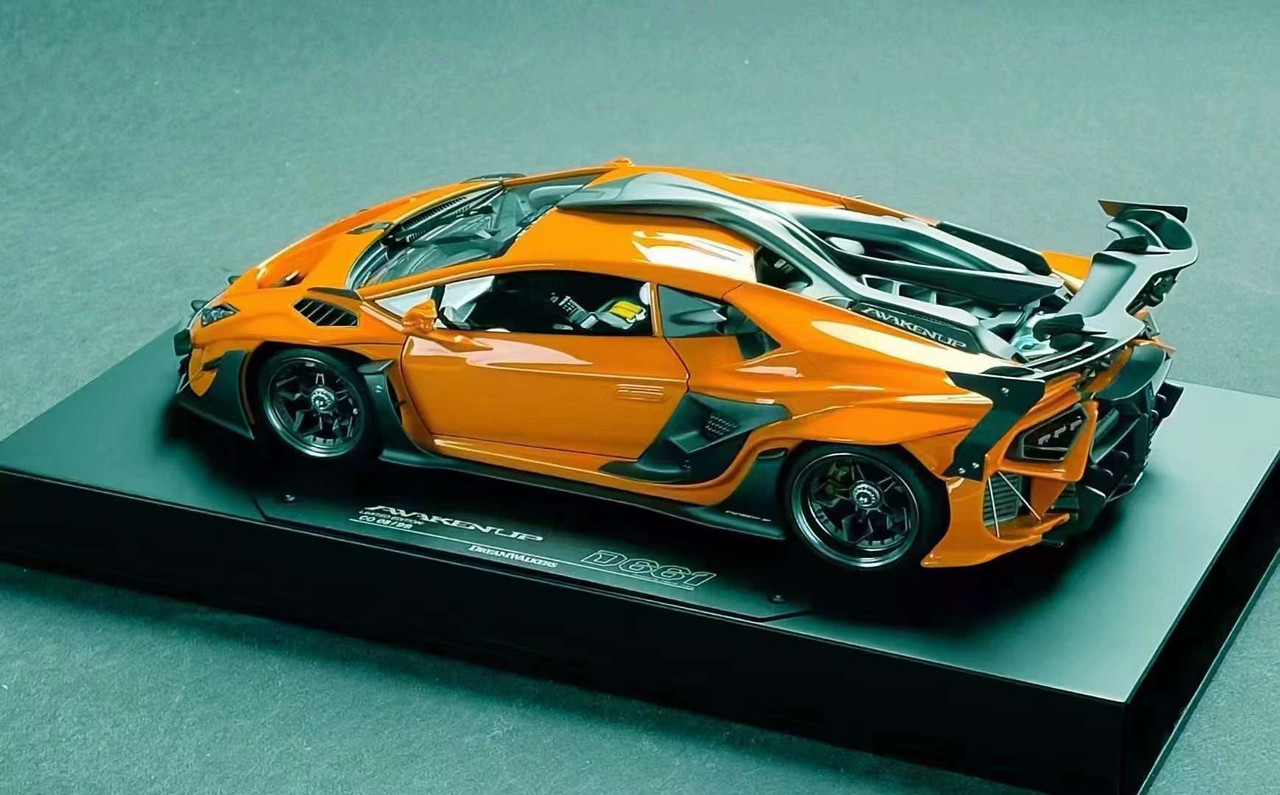 1/18 Dreampower Lamborghini Huracan DreamWalkers Awakenup-D661 (Orange) Car Model Limited 99 Pieces