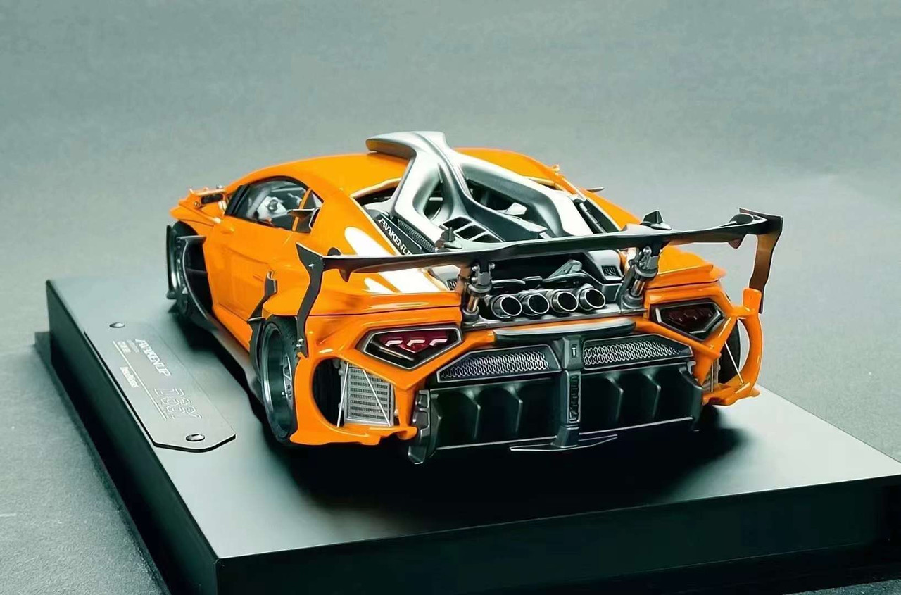 1/18 Dreampower Lamborghini Huracan DreamWalkers Awakenup-D661 (Orange) Car Model Limited 99 Pieces