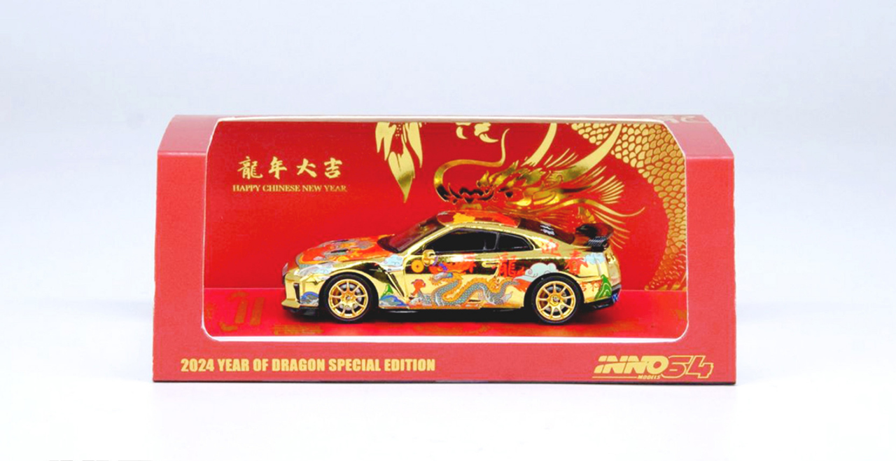 1/64 INNO NISSAN GT-R (R35) Year Of The Dragon Special Edition 2024 Chinese New Year Edition