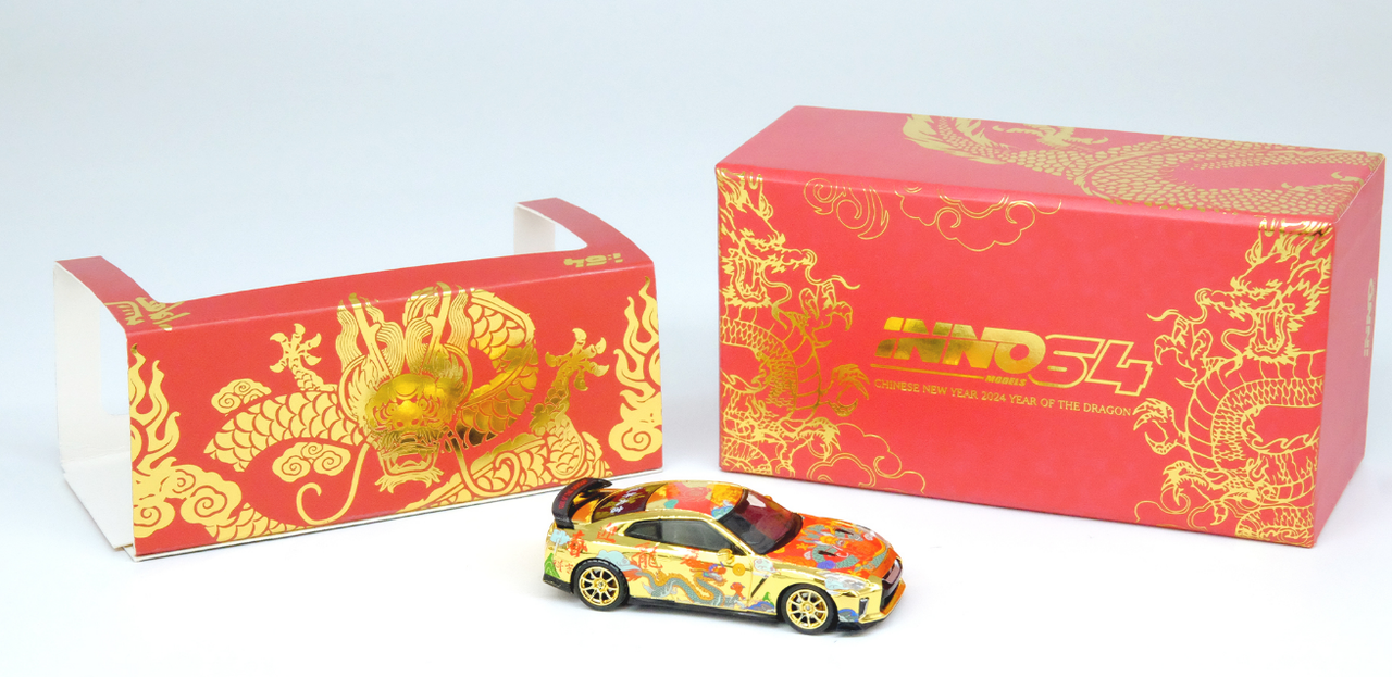 1/64 INNO NISSAN GT-R (R35) Year Of The Dragon Special Edition 2024 Chinese New Year Edition