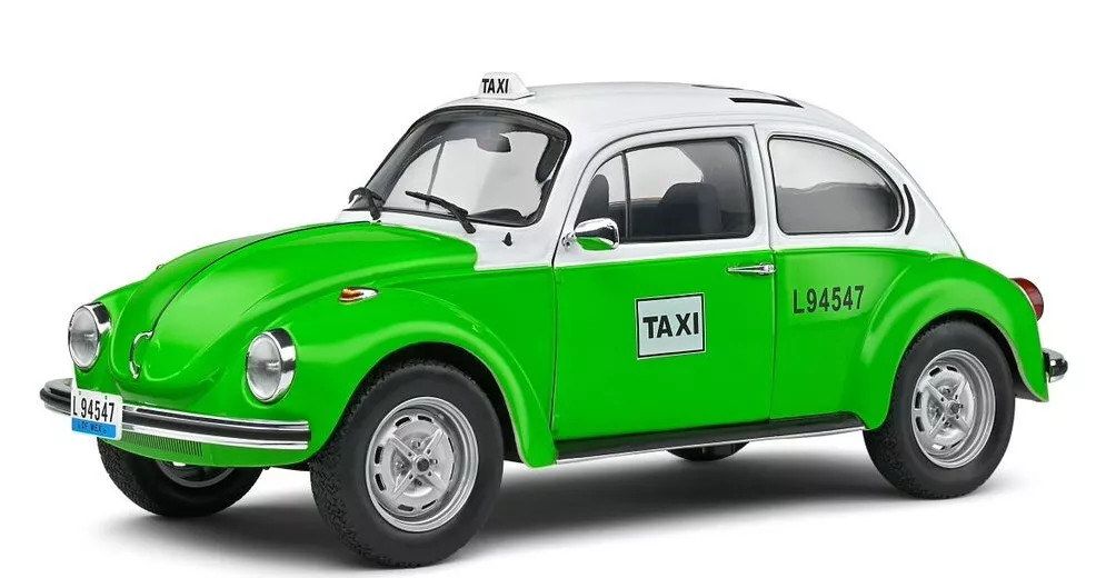 1/18 Solido 1974 Volkswagen VW Beetle 1303 Taxi (Green) Diecast