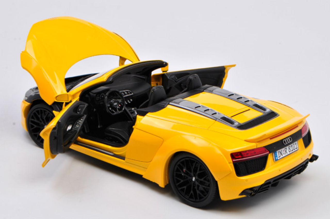 Dealer Edition Audi R8 V Plus Spyder Yellow Diecast Car Model