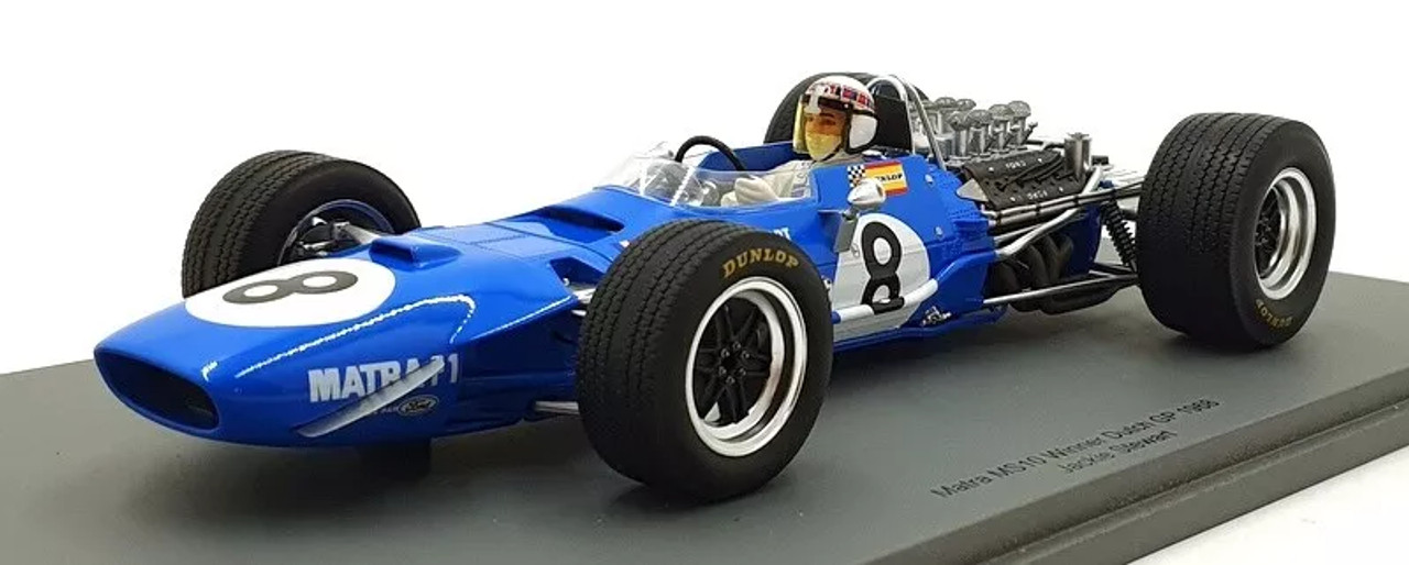 1/18 Spark 1968 Matra MS10 No.8 Winner Dutch GP Jackie Stewart Car Model