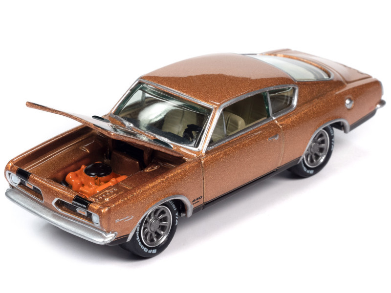 1969 Plymouth Barracuda Bronze Fire Metallic with Black Stripes