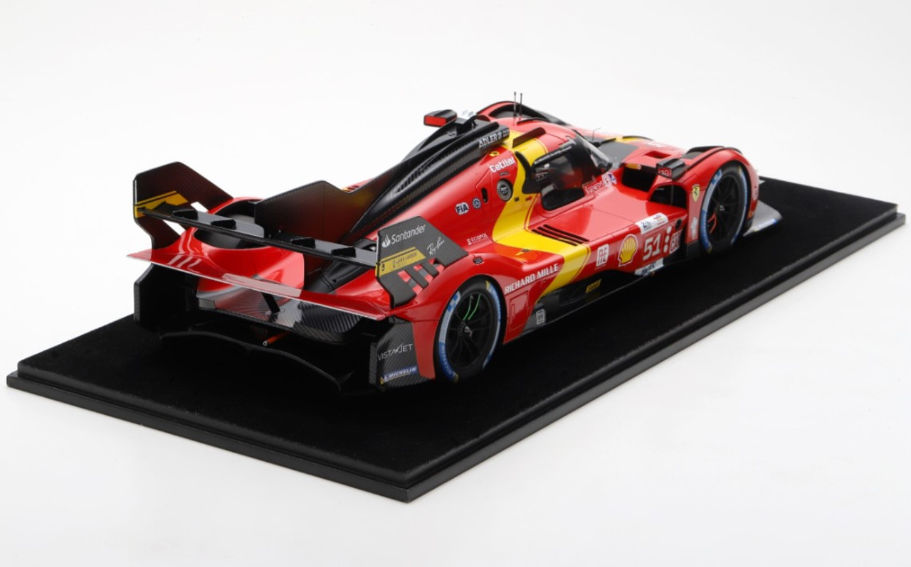 1/12 Spark 2023 Ferrari 499P Winner Le Mans 24h #51 A. Pier Guidi - J. Calado - A. Giovinazzi Car Model