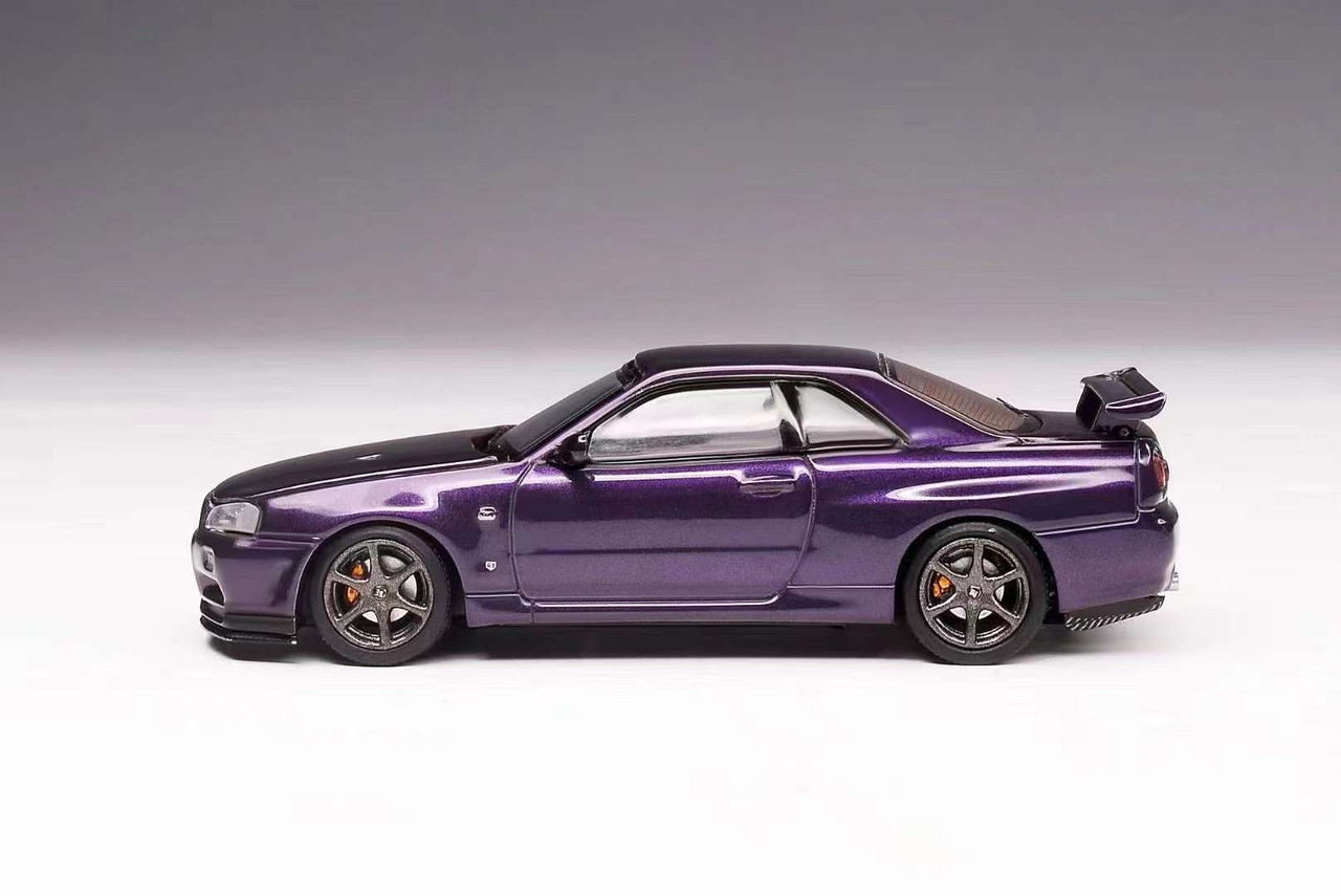 1/64 Motorhelix Nissan Skyline GT-R GTR R34 V-Spec II (Midnight 