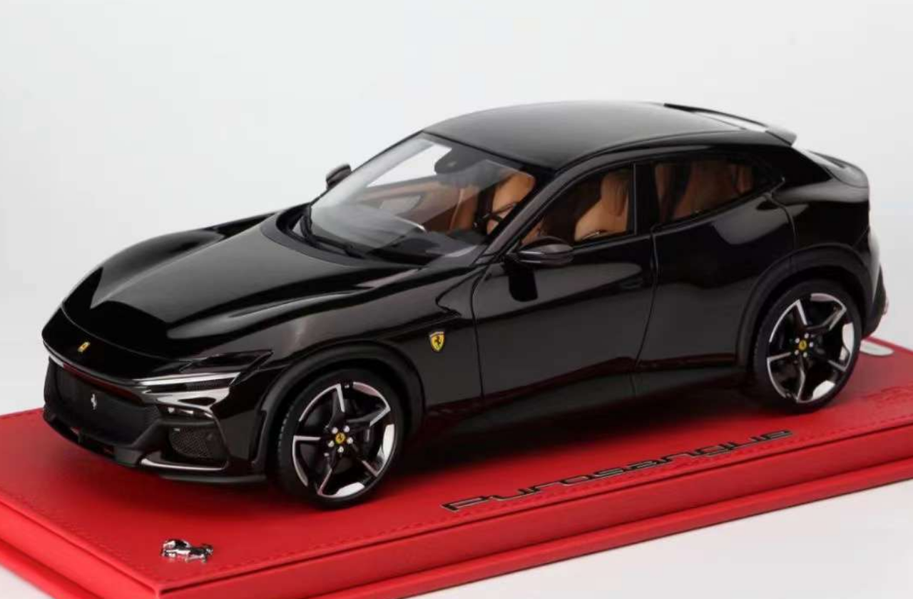 1/18 BBR Ferrari Purosangue (Nero Purosangue Metallic Black) Resin Car Model Limited 15 Pieces
