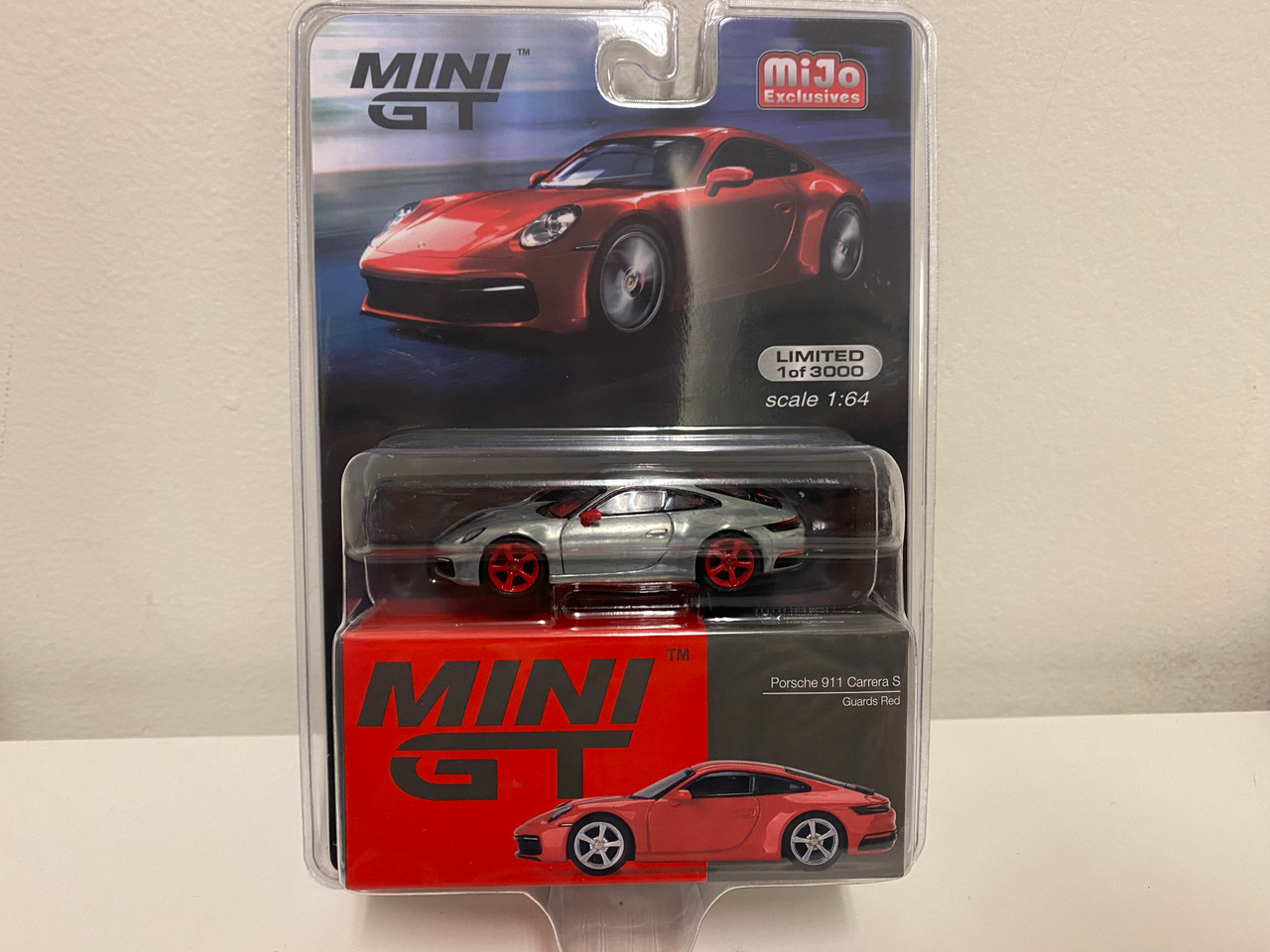 CHASE CAR 1/64 Mini GT Porsche 911 (992) Carrera 4S (Chrome