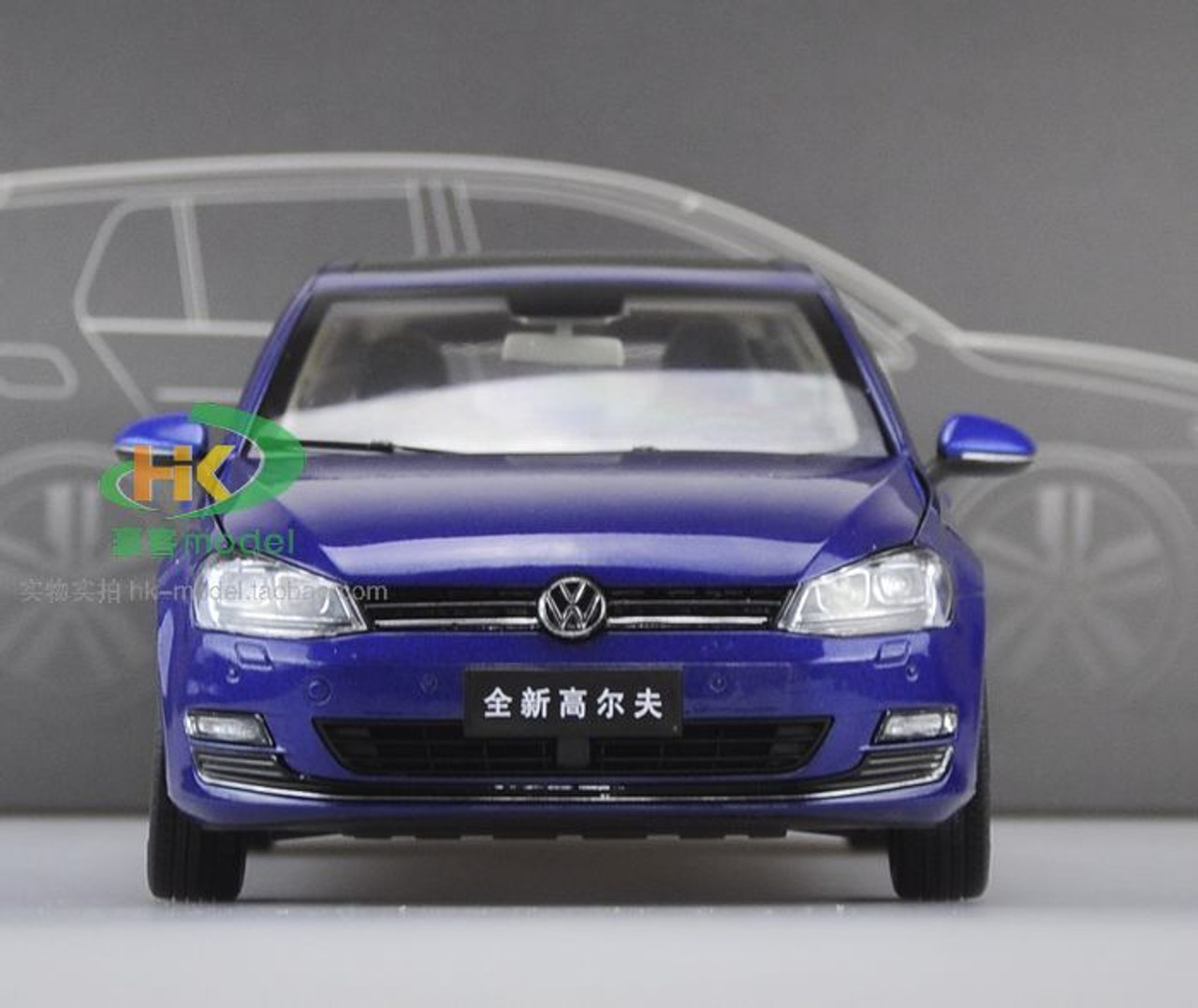 1/18 Dealer Edition Volkswagen Golf VII 7th Generation (Blue) Diecast Car Model