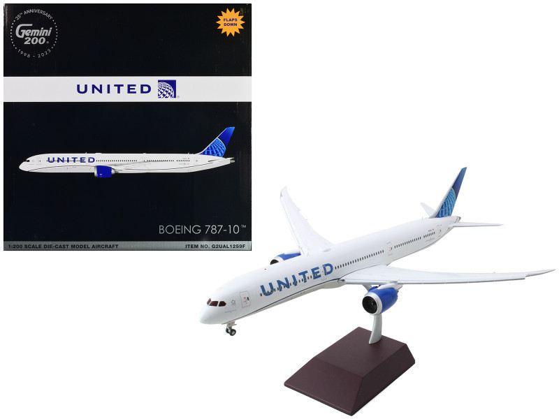 Boeing 787-10 Commercial Aircraft with Flaps Down 