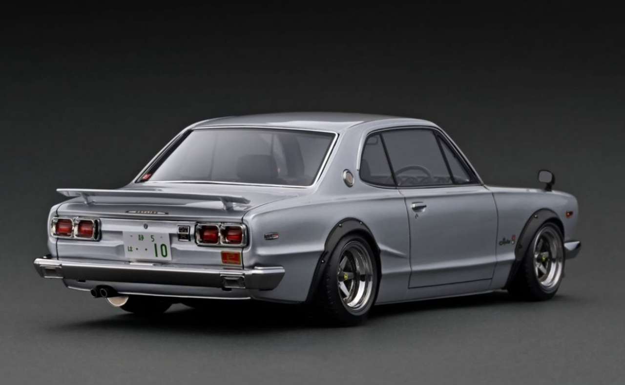 1/18 Ignition Model Nissan Skyline 2000 GT-R (KPGC10) Silver With S20 Engine