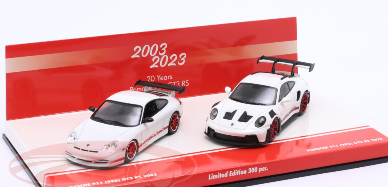 Minichamps 1/43 - Porsche 911 996 GT3 Rouge, Modèle Diecast (occasion)