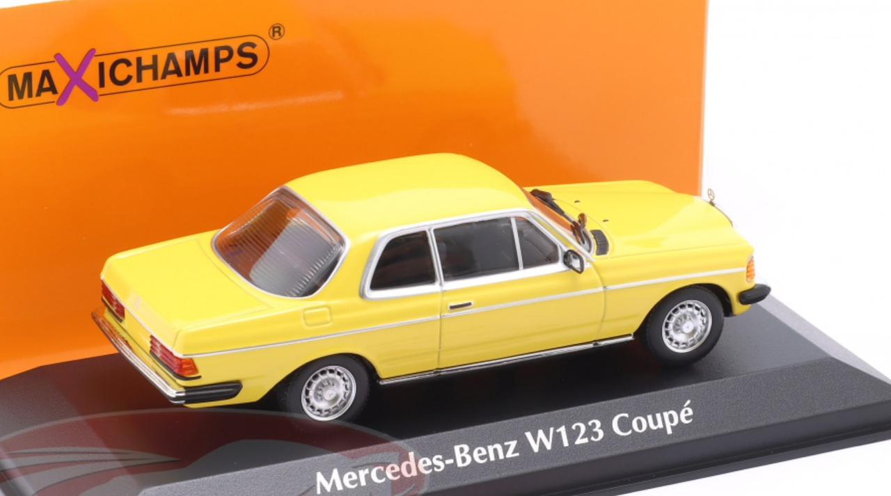 1/43 Minichamps 1976 Mercedes-Benz 230CE (W123) (Yellow) Car Model