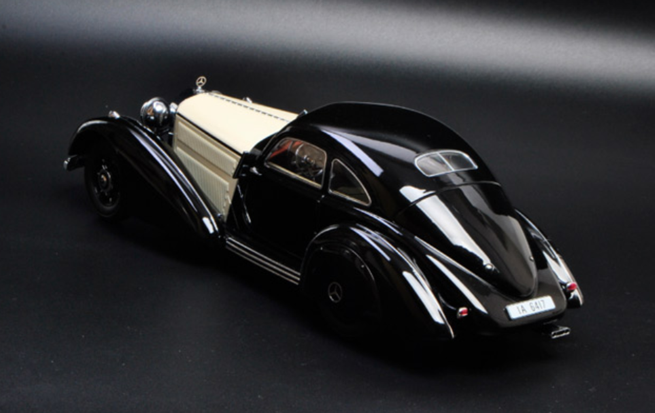 1/18 KK-Scale 1936-1938 Mercedes-Benz Mercedes 540K (Black & White) Diecast Car Model