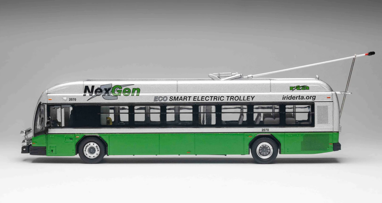1/87 Greater Dayton RTA NexGen Trolley Bus Rt.4 Westown Model