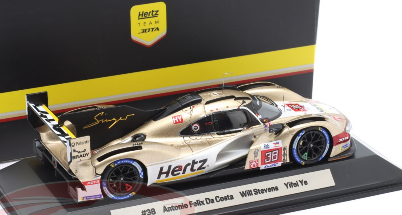 1/43 Dealer Edition 2023 Porsche 963 #38 24h LeMans Hertz Team JOTA Antonio Felix da Costa, Will Stevens, Ye Yifei Car Model