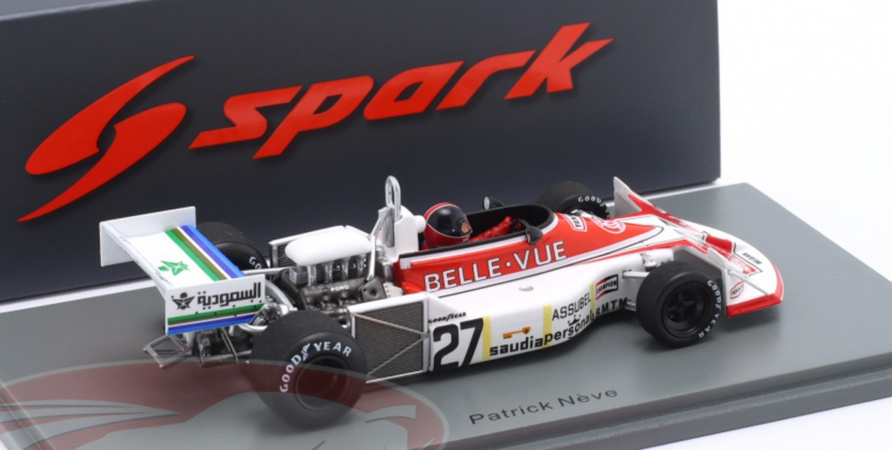 1/43 Spark 1977 Formula 1 Patrick Neve March 761 #27 Belgian GP Car Model