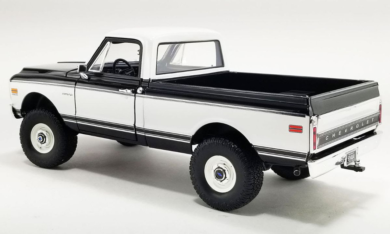 1/18 ACME 1969 Chevrolet K10 4x4 (Black & White) Diecast Car