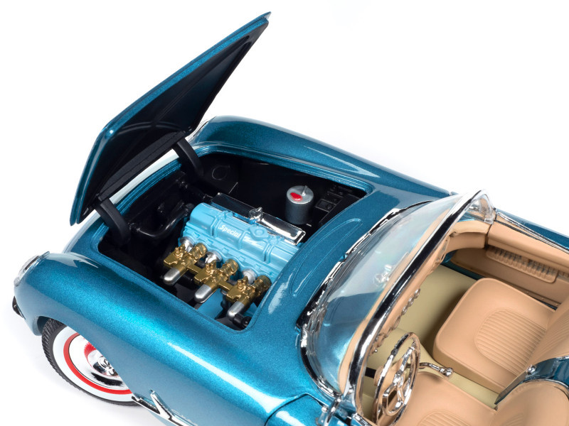 1/18 Auto World 1954 Chevrolet Corvette Convertible Pennant Blue
