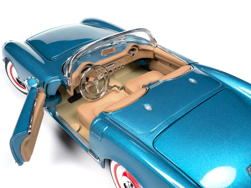 1/18 Auto World 1954 Chevrolet Corvette Convertible Pennant Blue