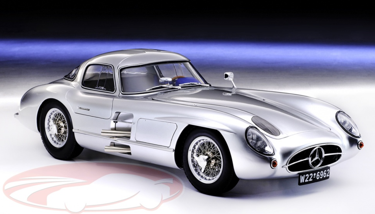 1/8 LeGrand 1955 Mercedes-Benz 300 SLR Uhlenhaut Coupe (Silver) Model Kit