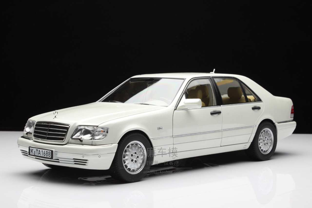 1/18 Norev 1997 Mercedes-Benz Mercedes S320 W140 S-Class S-Klasse (Metallic  White) Diecast Car Model