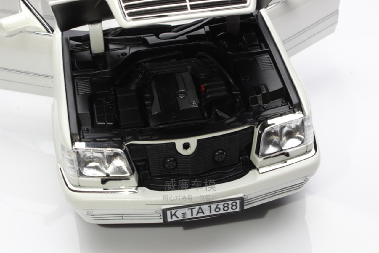1/18 Norev 1997 Mercedes-Benz Mercedes S320 W140 S-Class S-Klasse (Metallic White) Diecast Car Model