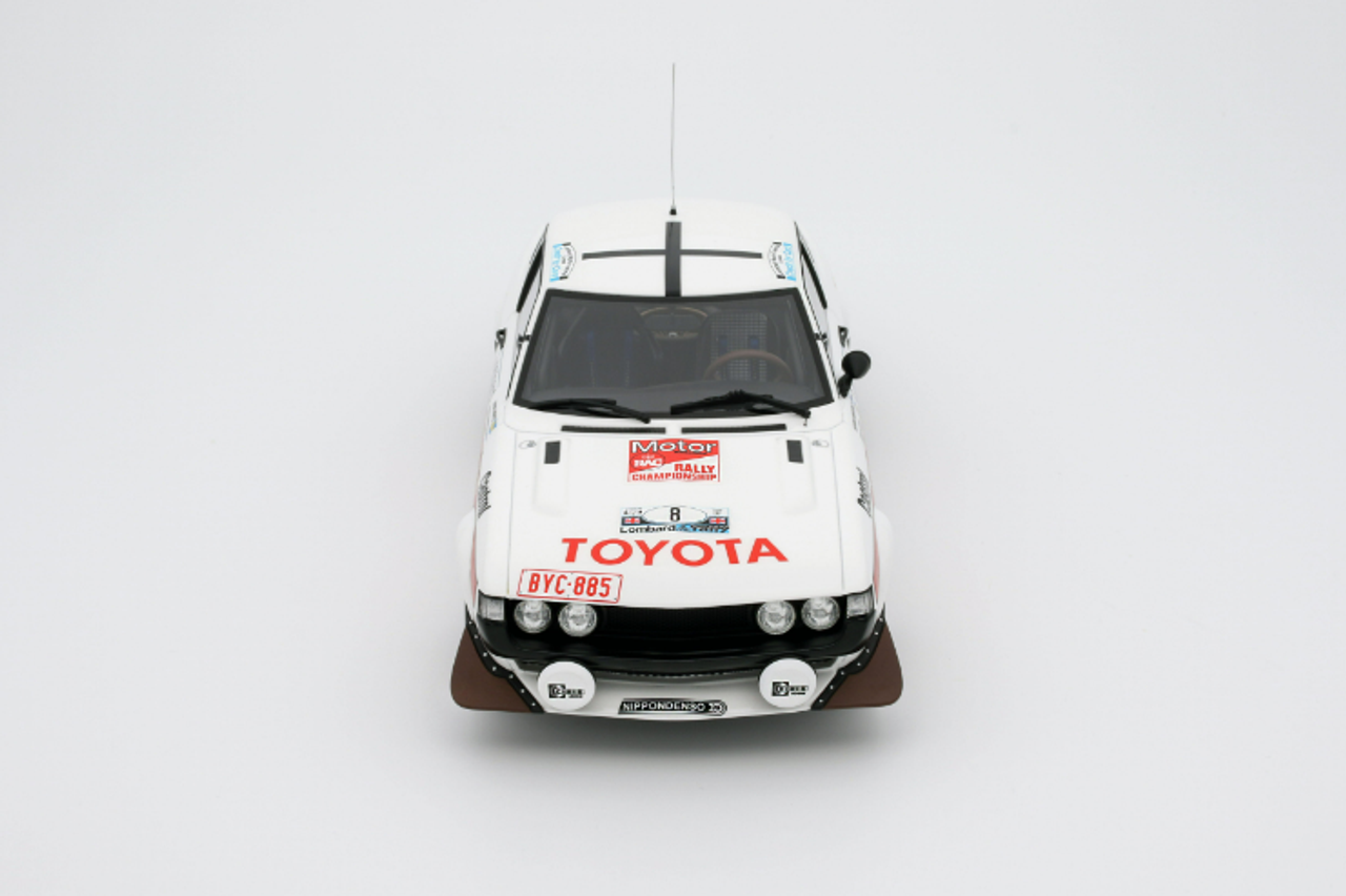 1/18 OTTO 1977 Toyota Celica RA21 White Rac Rally Car Model