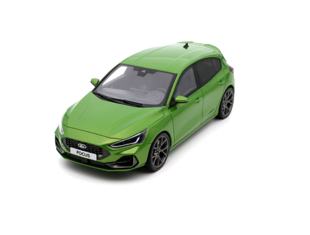 1/18 OTTO 2022 Ford Focus MK5 ST Phase 2 (Green) Car Model