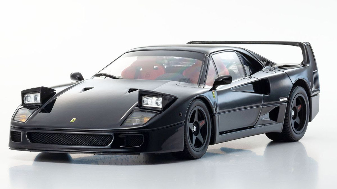 1/18 Kyosho Ferrari F40 (Black) Diecast Car Model - LIVECARMODEL.com