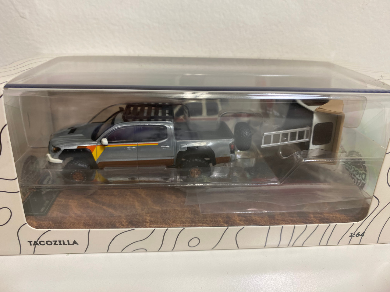 CHASE CAR 1/64 GCD Toyota Tacoma Tacozilla LTD (Silver) Diecast