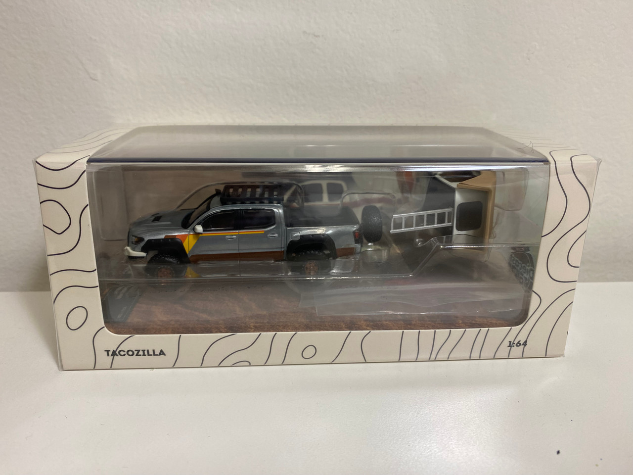 CHASE CAR 1/64 GCD Toyota Tacoma Tacozilla LTD (Silver) Diecast