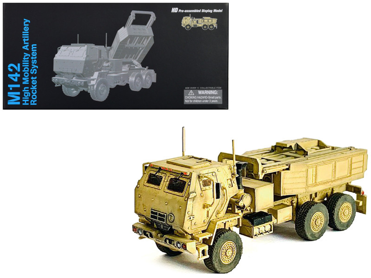 ミリタリー dragon 63018 M142 HIMARS (sand) 1/72 M142 HIMARS 1:72 Display Model - Dragon Models DM-63018 - $54.95