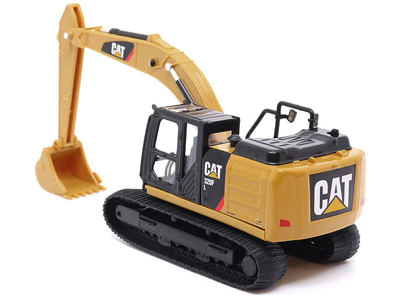 CAT Caterpillar 320F L Hydraulic Excavator Yellow and Black 1/64
