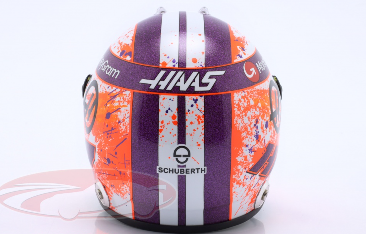 1/2 Schuberth 2023 Formula 1 Nico Hülkenberg #27 MoneyGram Haas Helmet Model