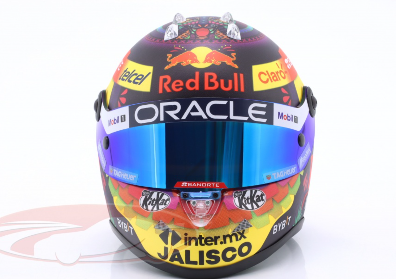 1/2 Schuberth 2023 Formula 1 Sergio Pérez Red Bull Racing #11 Mexican GP Helmet Model