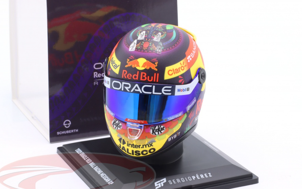 1/4 Schuberth 2023 Formula 1 Sergio Pérez Red Bull Racing #11 Mexican GP Helmet Model