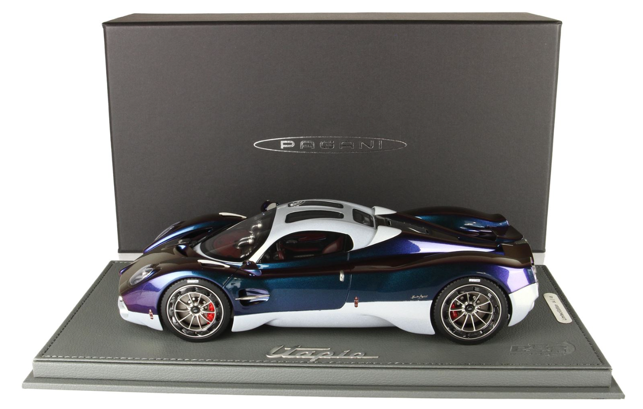 1/18 BBR Pagani Utopia (Chameleon Purple & Metallic Silver) Resin Car Model Limited 48 Pieces