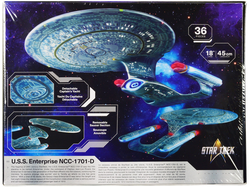 Skill 2 Model Kit U.S.S. Enterprise NCC-1701-D Space Ship 
