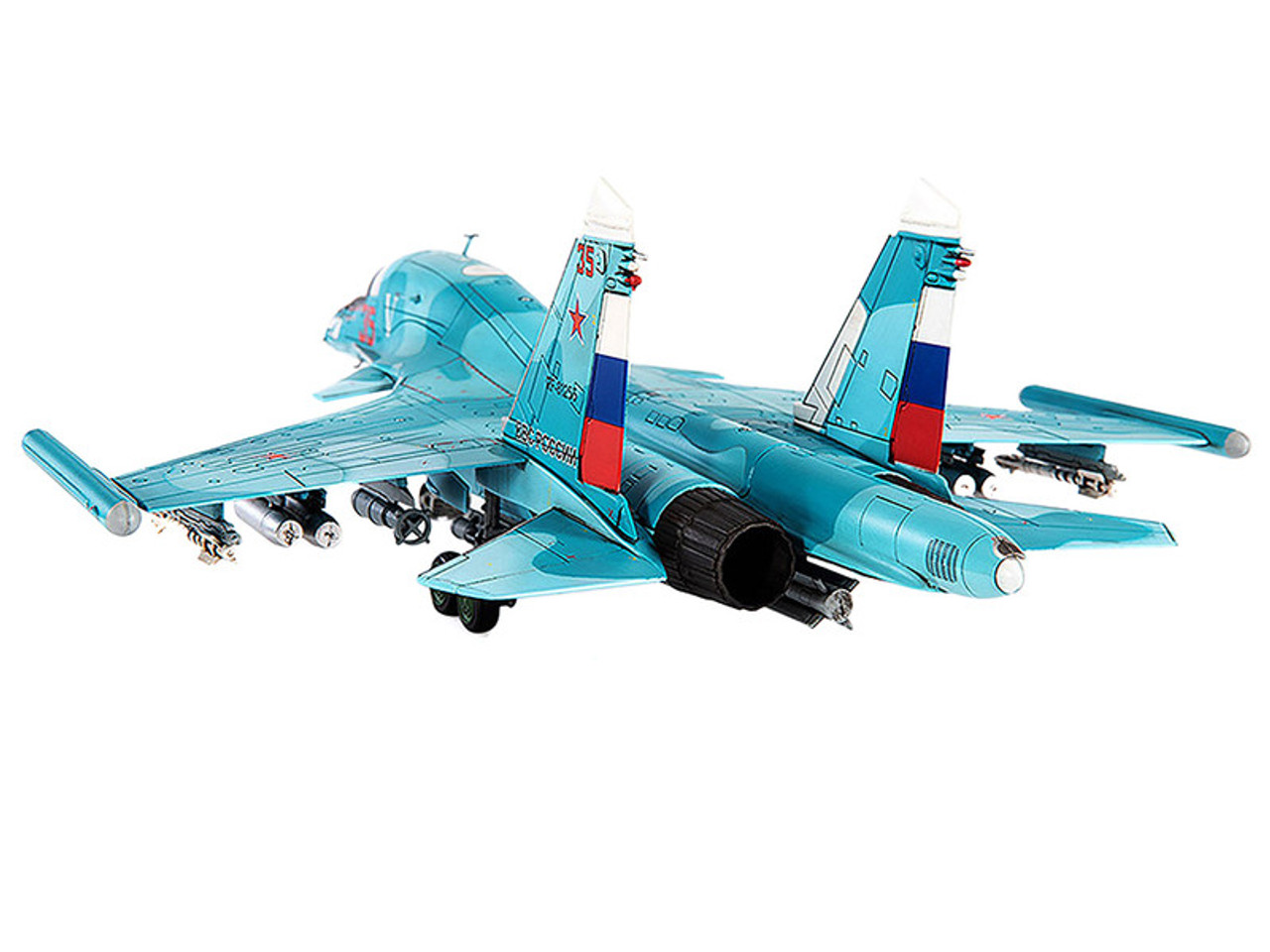 Sukhoi Su-34 Fullback Bomber Aircraft "Ukraine War" (2022) Russian Air Force 1/72 Diecast Model by JC Wings