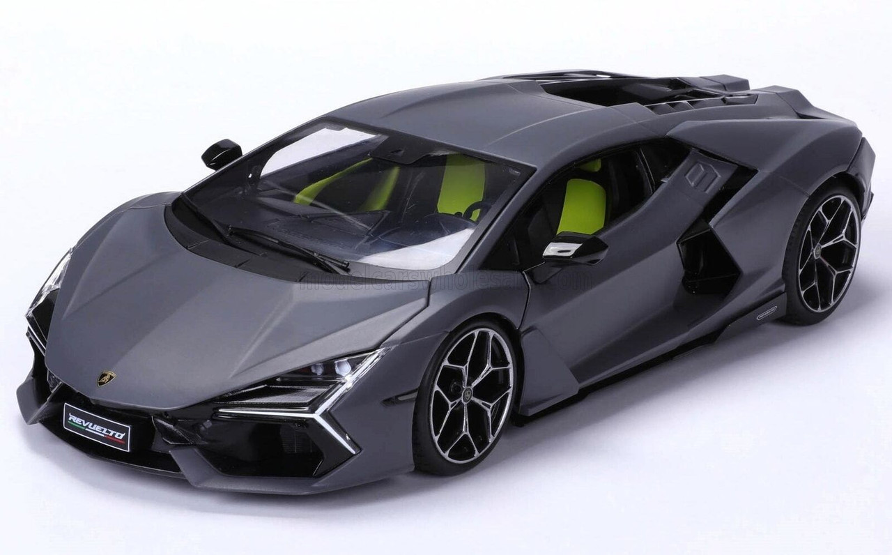 1/18 Maisto 2023 Lamborghini Revuelto Hybrid (Grey) Diecast Car Model