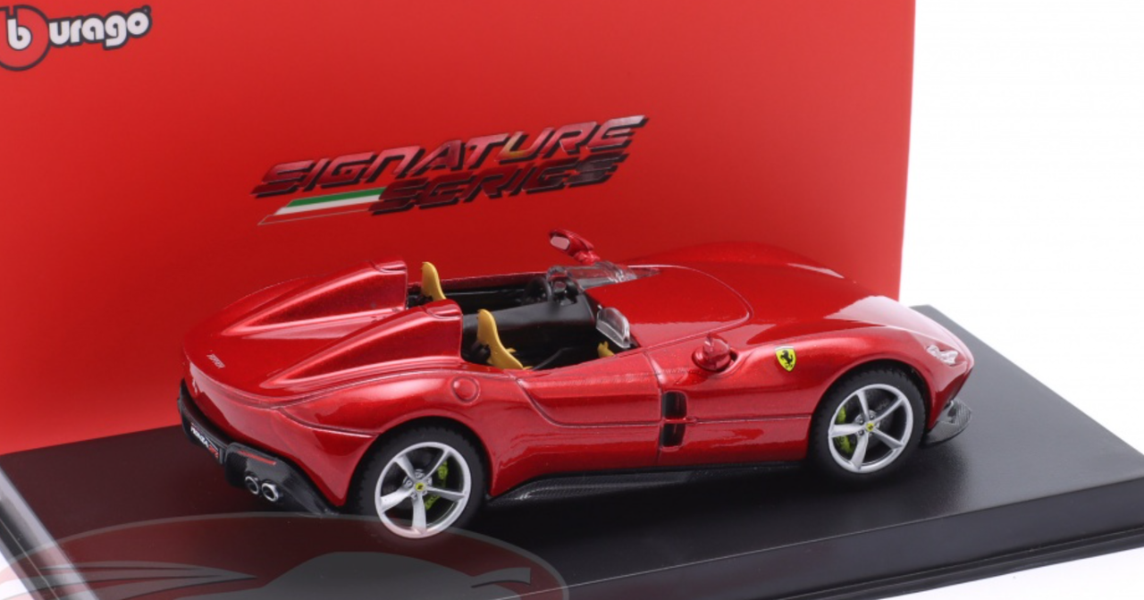 1/43 BBurago Signature 2018 Ferrari Monza SP2 (Red) Car Model
