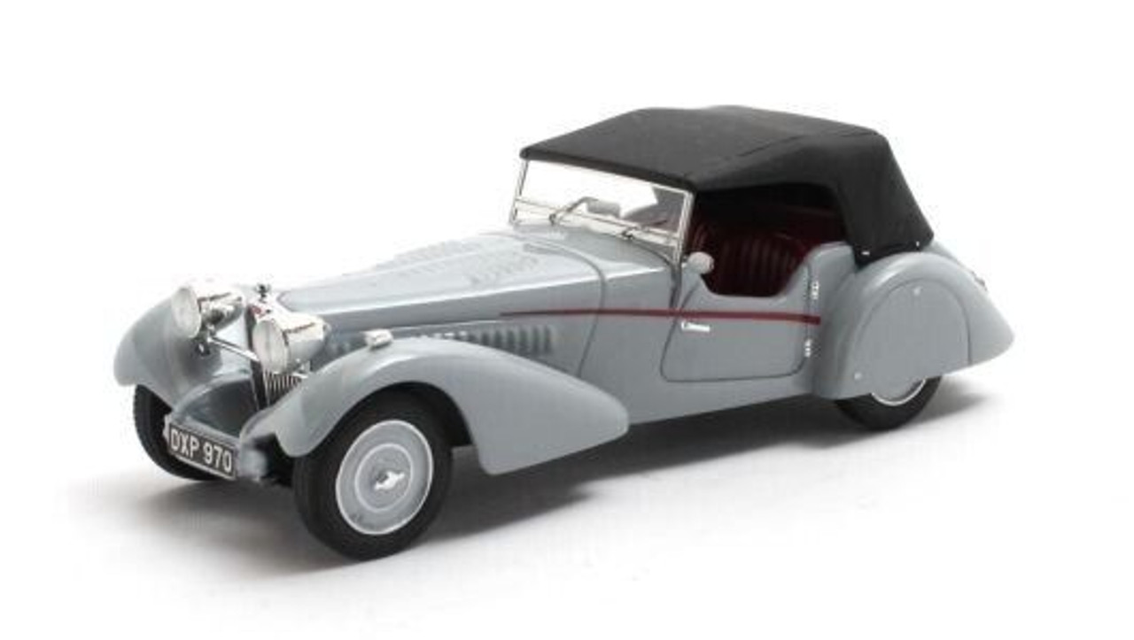 1/43 Matrix 1938 Bugatti T57SC Roadster Closed Top Vanden Plas (Grey) Car Model