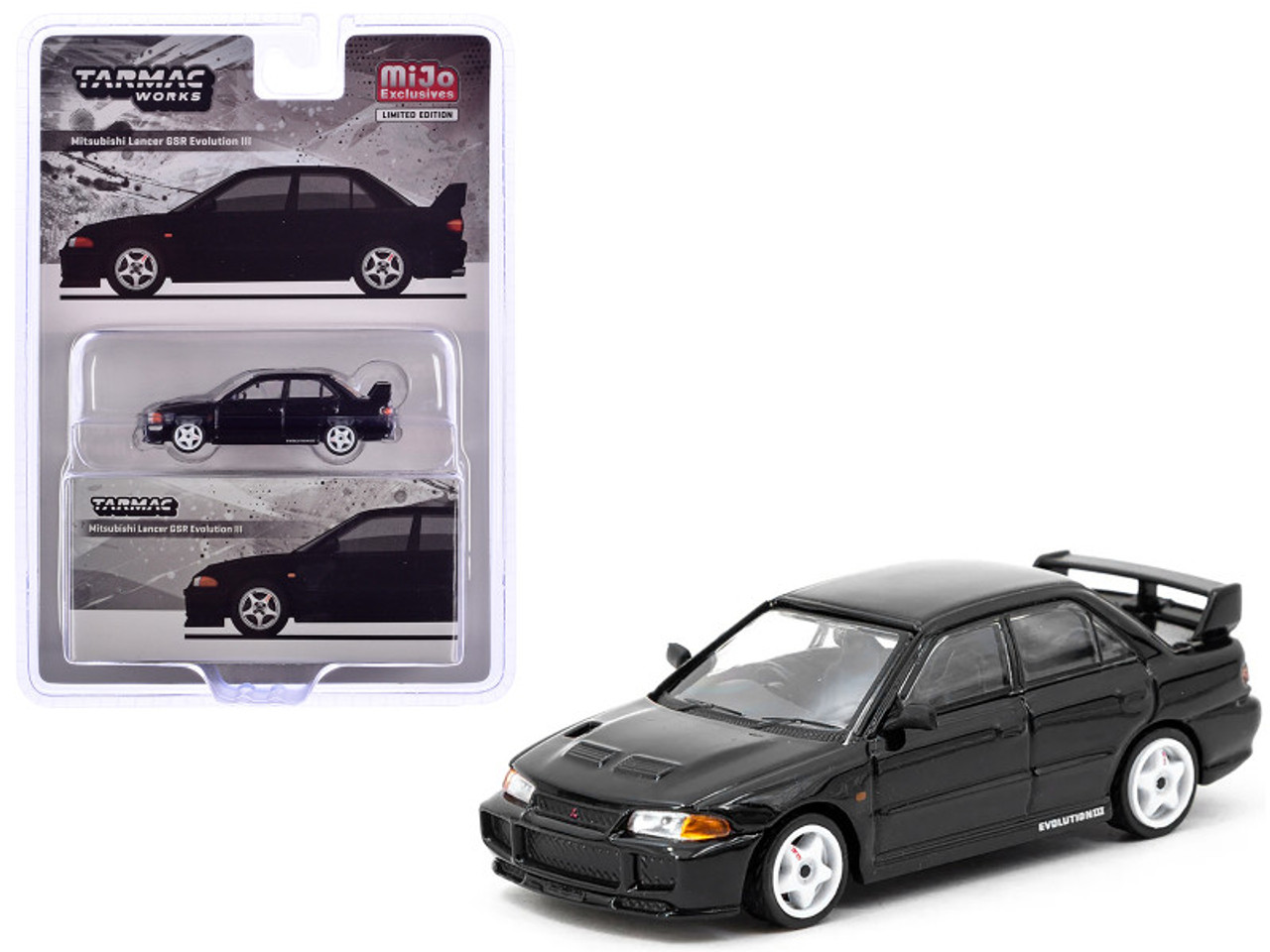 1/64 Tarmac Works Mitsubishi Lancer GSR Evolution III (Black