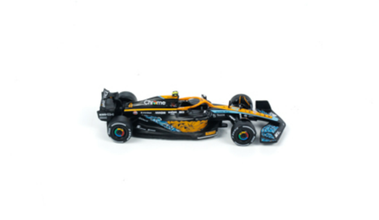 1/64 Tarmac Works 2022 Formula 1 McLaren MCL36 Abu Dhabi Grand Prix Lando Norris Diecast Car Model