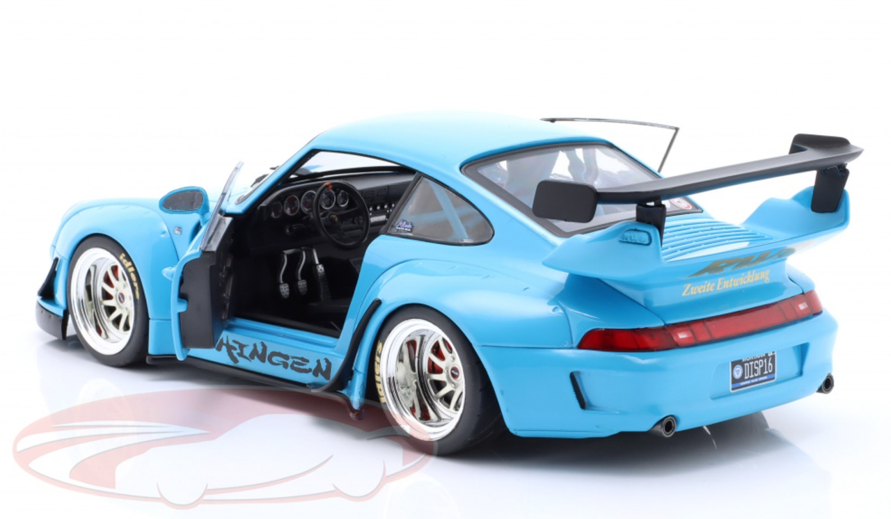 1/18 Solido 2018 Porsche 911 964 RWB Shingen (Blue) Diecast Car 