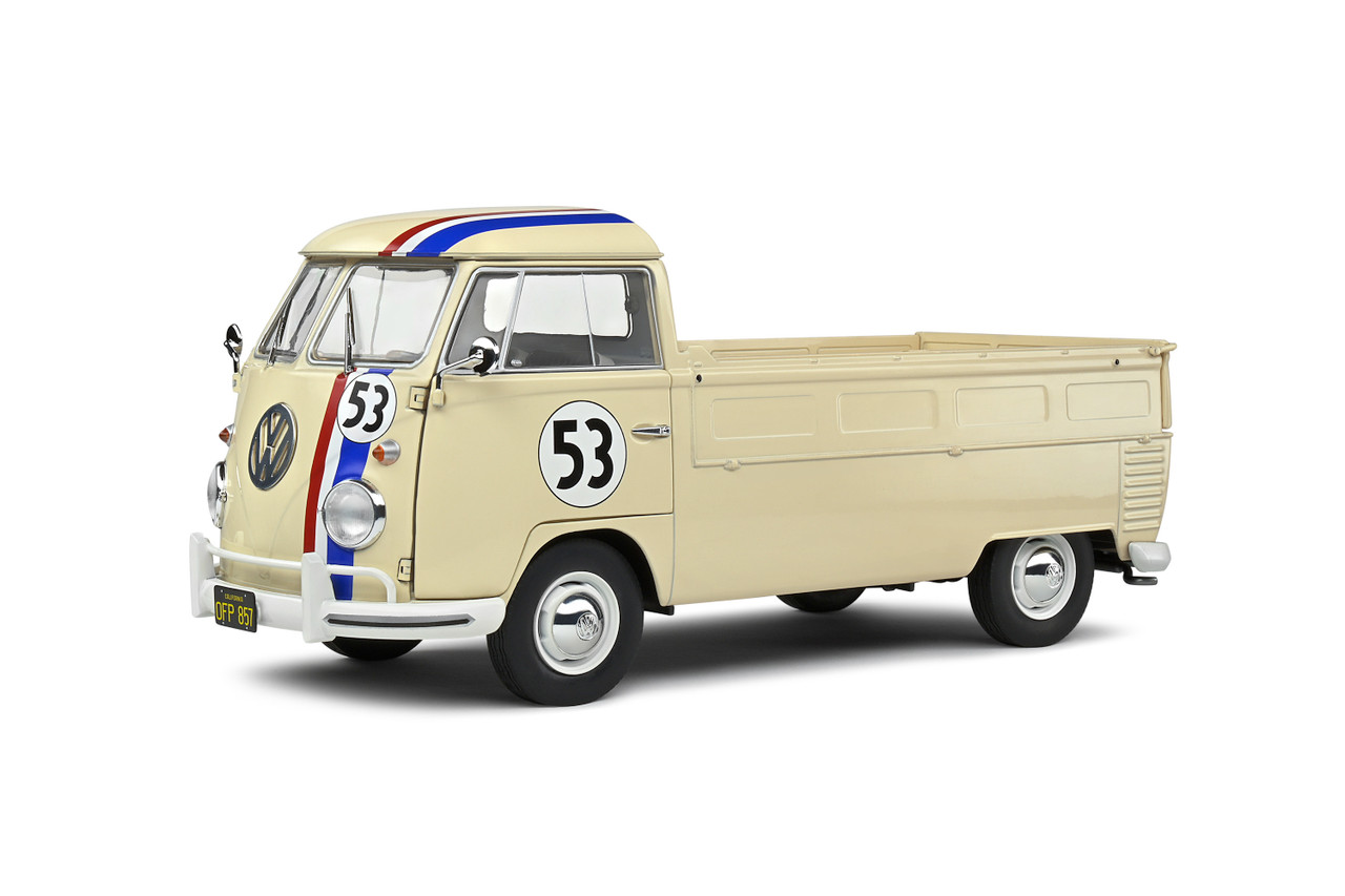 1/18 Solido 1950 Volkswagen T1 Pick Up Racer #53 (Beige) Diecast Car Model